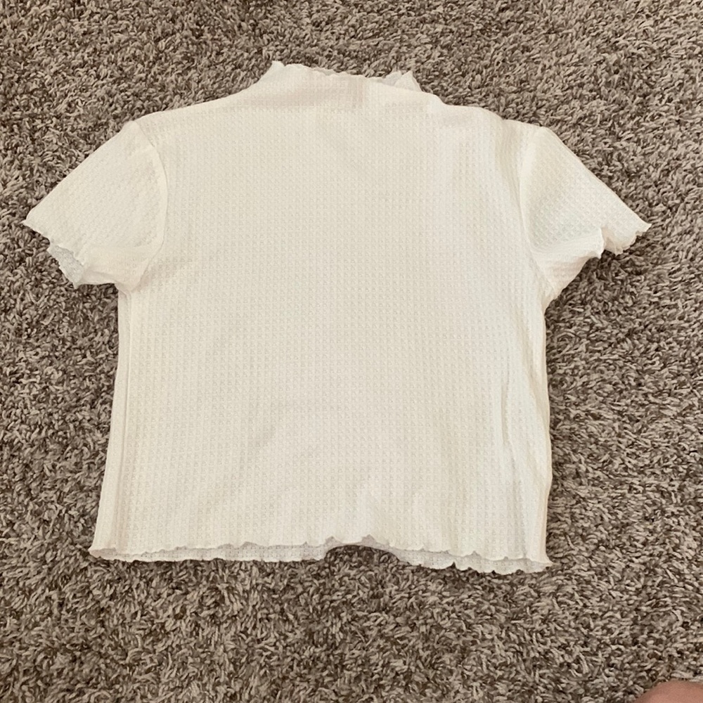 Me To We white turtle neck t shirt